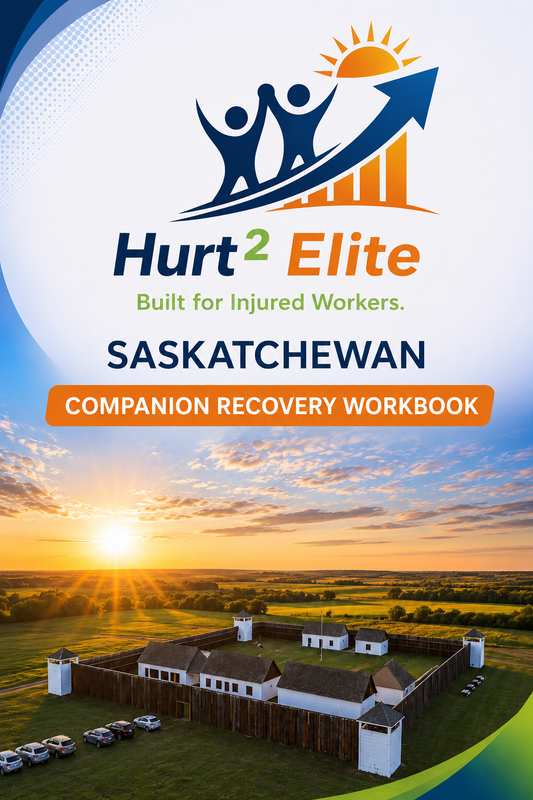 Cover of the Saskatchewan MVA Companion Guide by Hurt Square, an SGI car accident claim and recovery guide.