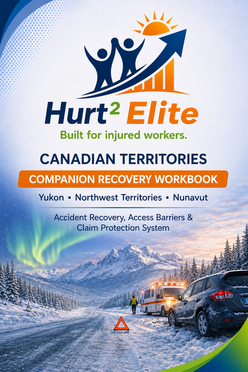 Cover of the Territories MVA Companion Guide by Hurt Square, a Yukon, NWT and Nunavut car accident claim and recovery guide.