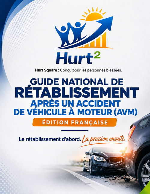 Couverture du Guide national de rétablissement après un accident de véhicule à moteur (AVM), édition française