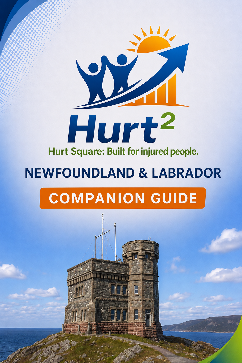 Cover of the Newfoundland and Labrador MVA Companion Guide by Hurt Square, a fillable car accident claim and recovery guide for the province.
