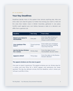 Inside the British Columbia Workplace Injury Companion Guide by Hurt Square: Your Key Deadlines, the dates and deadlines to keep track of.