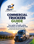 Cover of the National Commercial Truckers Guide by Hurt Square, a fillable recovery guide for Canadian commercial drivers hurt in a crash or on the job.