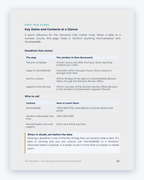 Inside the New Brunswick Workplace Injury Companion Guide by Hurt Square: Key Dates and Contacts at a Glance, the dates and deadlines to keep track of.