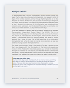 Inside the Newfoundland and Labrador Workplace Injury Companion Guide by Hurt Square: Asking for a Review, how to ask for a review when you disagree with a decision.