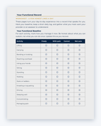 Inside the Northwest Territories Workplace Injury Companion Guide by Hurt Square: Your Functional Record, a fillable page for keeping your own record.