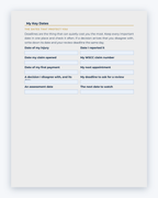 Inside the Northwest Territories Workplace Injury Companion Guide by Hurt Square: My Key Dates, the dates and deadlines to keep track of.