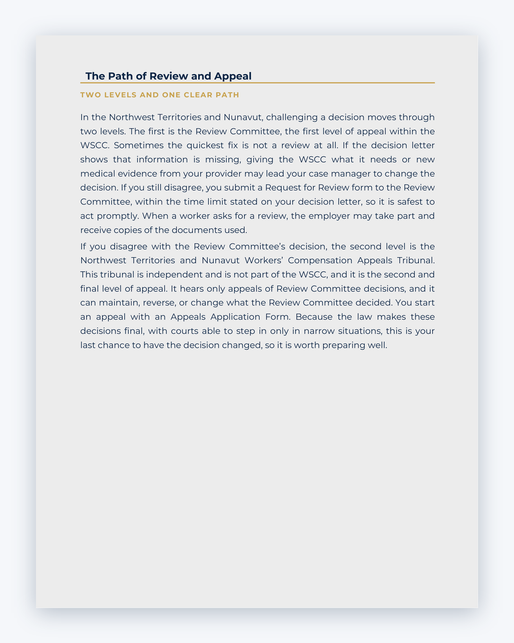 Inside the Nunavut Workplace Injury Companion Guide by Hurt Square: The Path of Review and Appeal, how to ask for a review when you disagree with a decision.