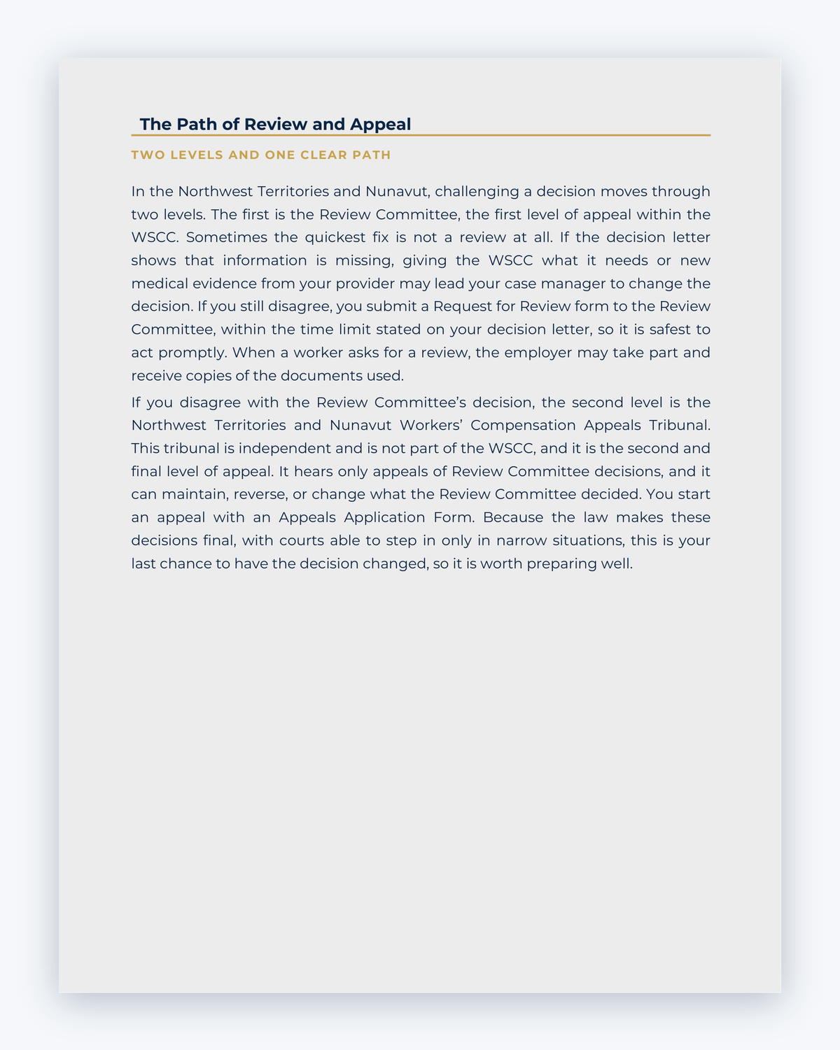 Inside the Nunavut Workplace Injury Companion Guide by Hurt Square: The Path of Review and Appeal, how to ask for a review when you disagree with a decision.