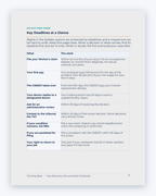 Inside the Quebec Workplace Injury Companion Guide by Hurt Square: Key Deadlines at a Glance, a one-page overview of how the system works.