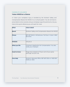 Inside the Yukon Workplace Injury Companion Guide by Hurt Square: Yukon WSCB at a Glance, a one-page overview of how the system works.